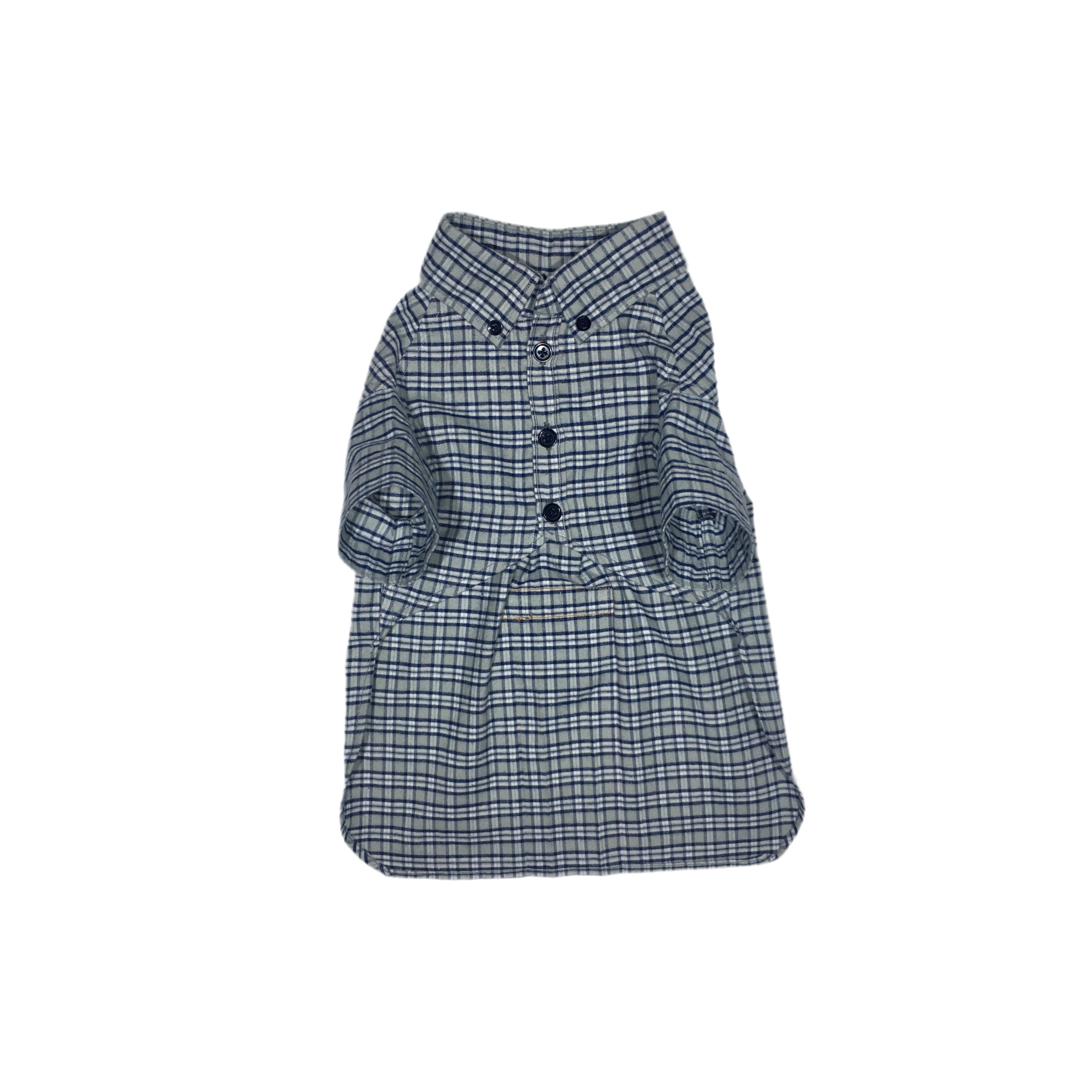 CAMISA A CUADROS / PLOMO CLARO